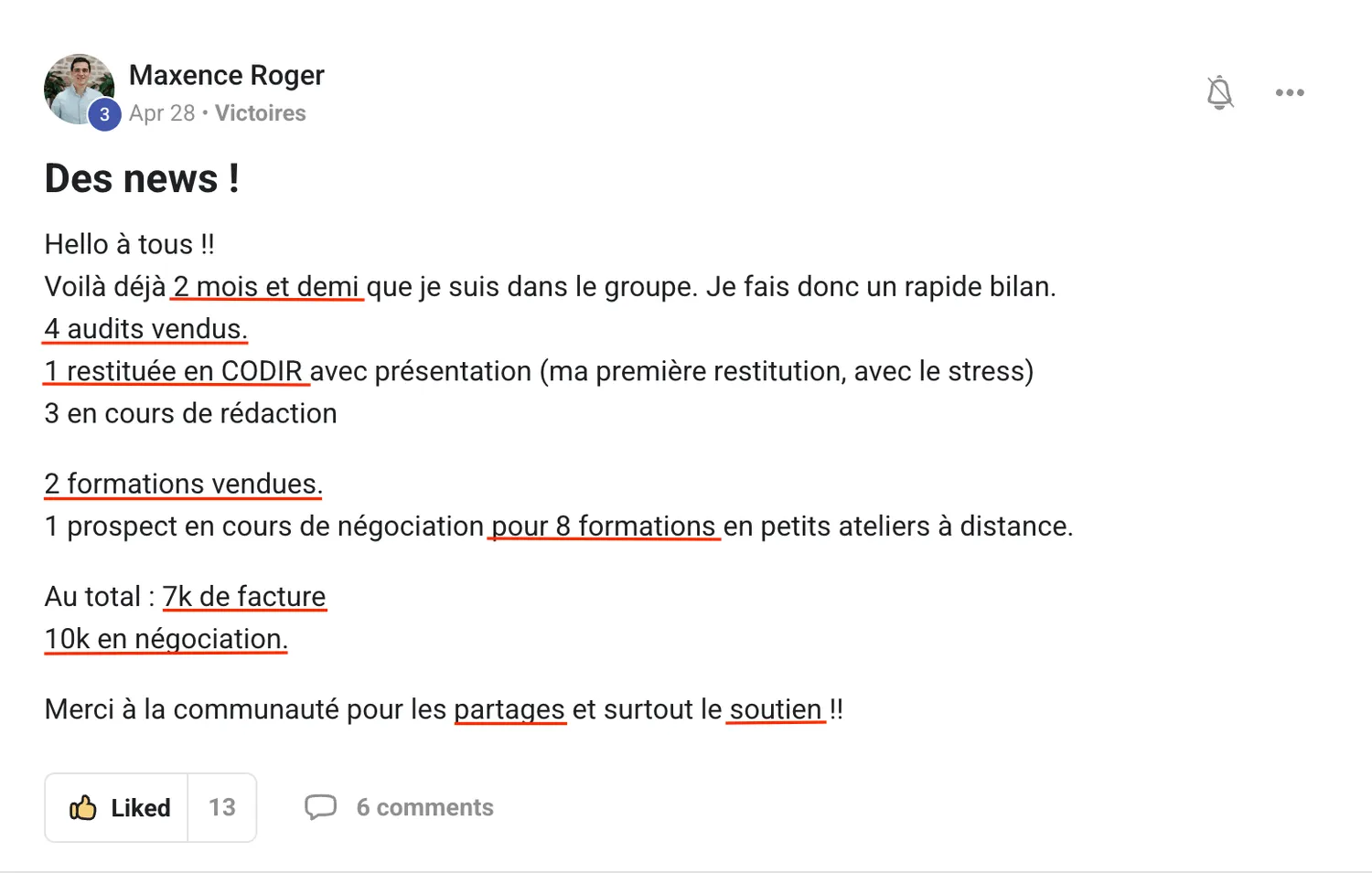 Publication de Maxence Roger dans l’Écosystème ZénithIA