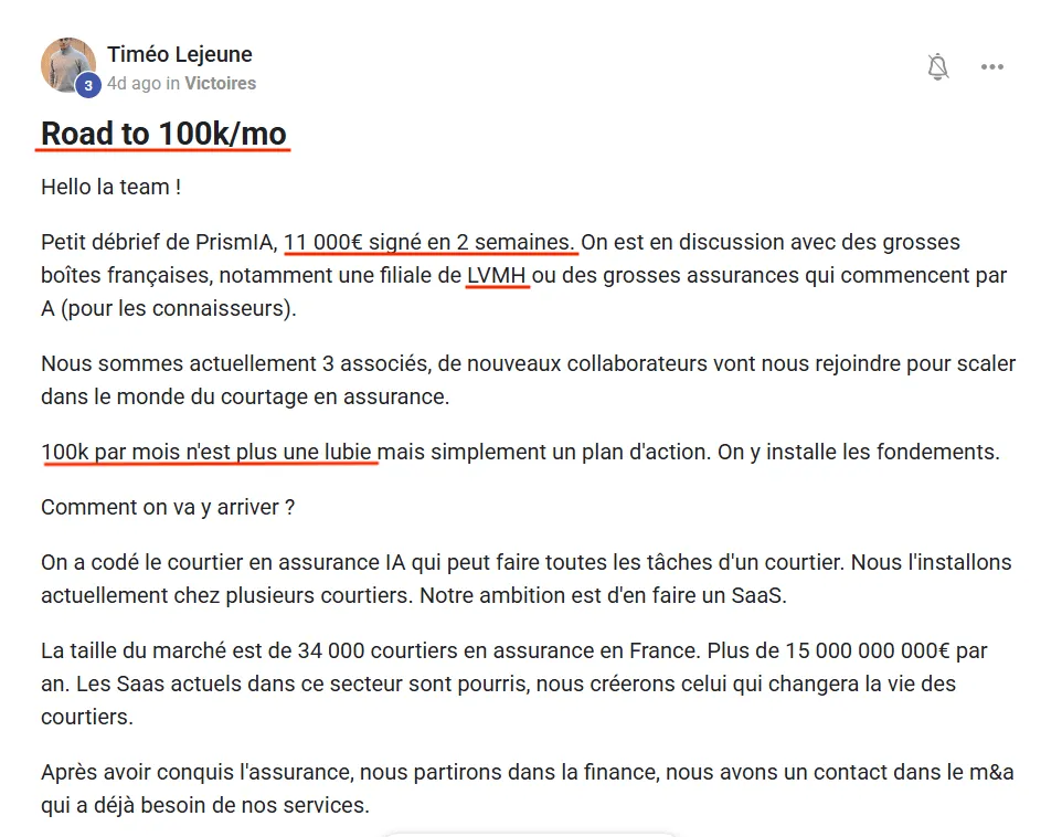 Publication de Timéo Lejeune dans l’Écosystème ZénithIA