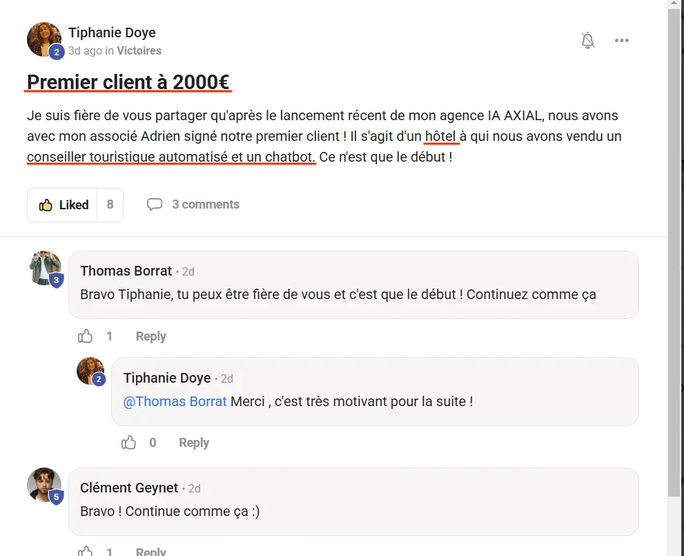 Publication de Tiphanie Doye dans l’Écosystème ZénithIA