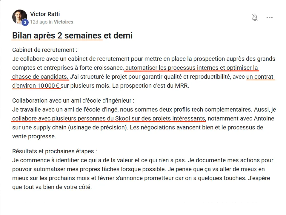 Publication de Victor Ratti dans l’Écosystème ZénithIA